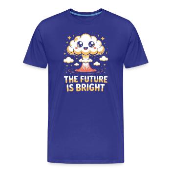 Die Zukunft ist hell - Lustiges Atombombe T-Shirt - Männer Premium Bio T-Shirt - Königsblau - Vorne - Damien (186cm)