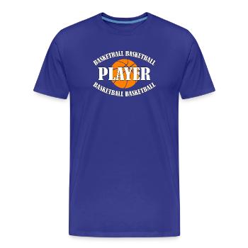 Basketteur - T-shirt bio Premium Homme - bleu roi - Devant - Damien (186cm)