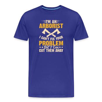 Funny Woodworker Woodworker Gift - Men's Premium Organic T-Shirt - royal blue - Front - Damien (186cm)