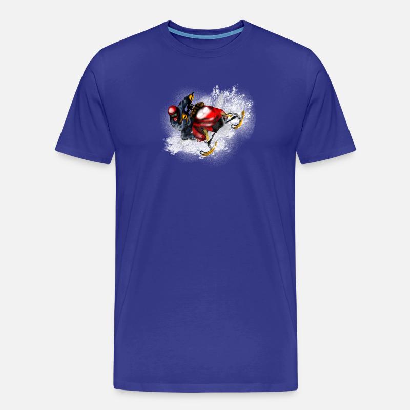 Snowmobile - Männer Premium Bio T-Shirt - Königsblau