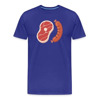 Griller - T-shirt bio Premium Homme - bleu roi - Devant - Damien (186cm)