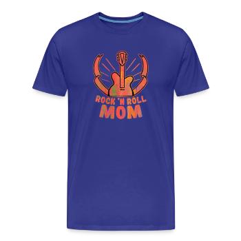 Rock 'n Roll Mom Rock Band Guitar Music - Männer Premium Bio T-Shirt - Königsblau - Vorne - Damien (186cm)