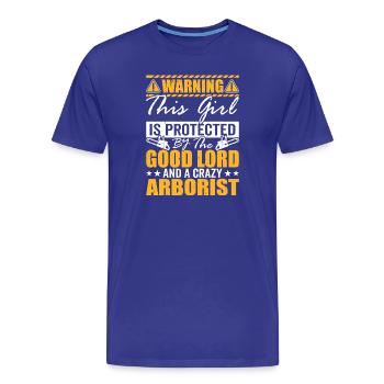 Funny Woodworker Woodworker Gift - Men's Premium Organic T-Shirt - royal blue - Front - Damien (186cm)