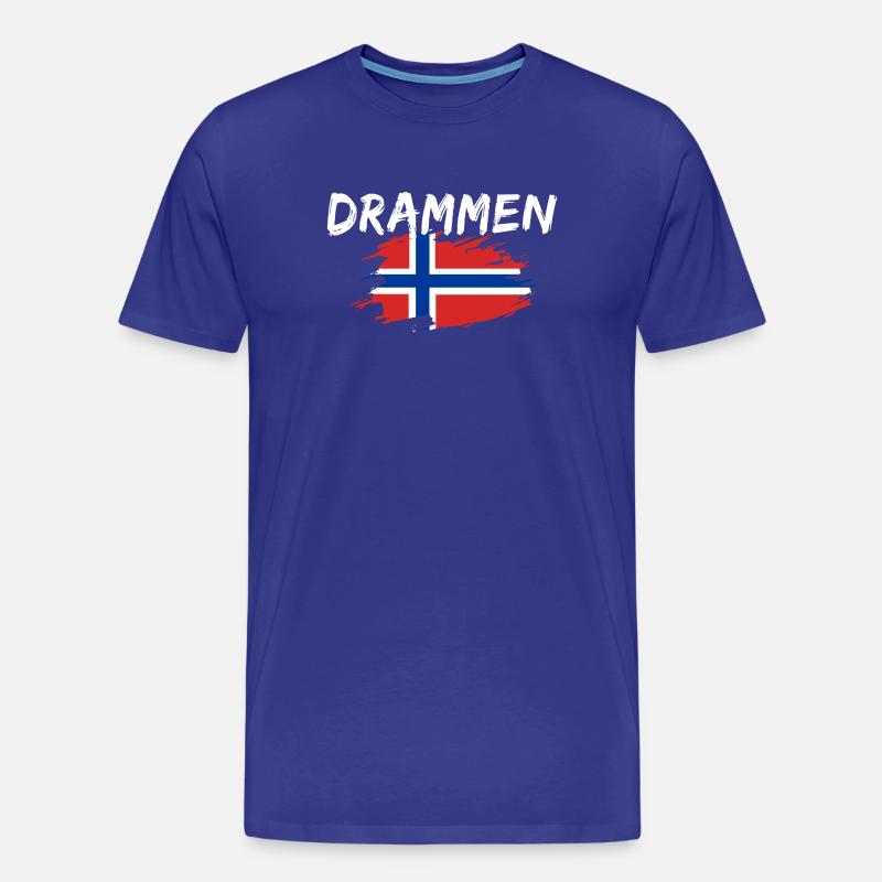Drammen Norwegen - Männer Premium Bio T-Shirt - Königsblau