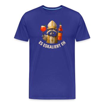 Es Eskaliert Eh Waschbär Spritz Party Geschenkidee - Männer Premium Bio T-Shirt - Königsblau - Vorne - Damien (186cm)