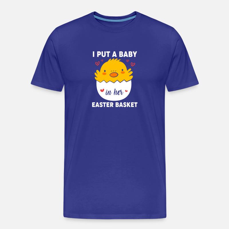 Gender Reveal Ostern Werdende Mutter - Männer Premium Bio T-Shirt - Königsblau