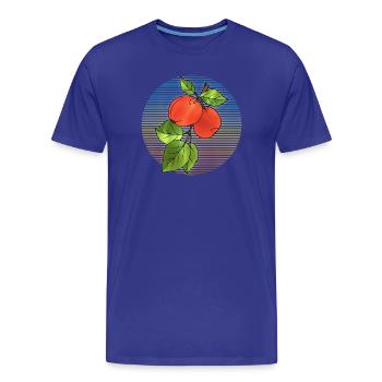 Pommes - T-shirt bio Premium Homme - bleu roi - Devant - Damien (186cm)