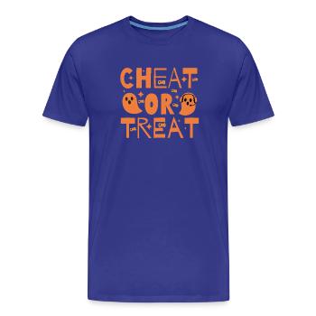 Cheat or Treat – Halloween für Gamer-Geister - Männer Premium Bio T-Shirt - Königsblau - Vorne - Damien (186cm)