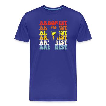 Baumpfleger Holzarbeiter Waldarbeiter Geschenk - Männer Premium Bio T-Shirt - Königsblau - Vorne - Damien (186cm)