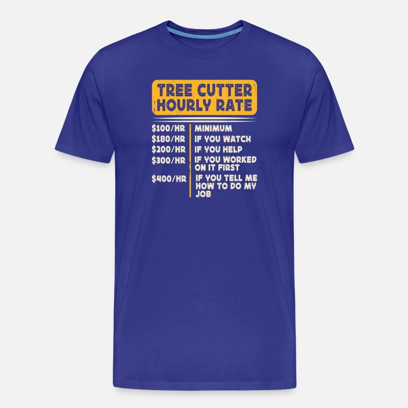Baumpfleger Holzarbeiter Waldarbeiter Geschenk - Männer Premium Bio T-Shirt - Königsblau