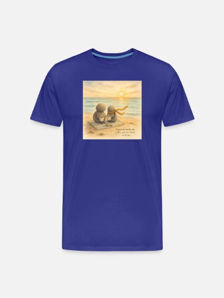 Sea Breeze Coffee Companions - Men's Premium Organic T-Shirt - royal blue
