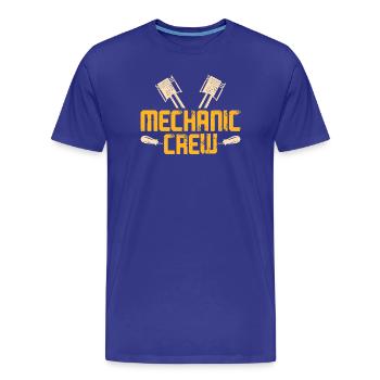 Mécanicien automobile Mécatronicien Technicien Tournevis Cadeau - T-shirt bio Premium Homme - bleu roi - Devant - Damien (186cm)