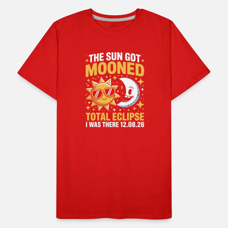 Sun Moon Total Eclipse Saying Men's Premium Organic T-Shirt