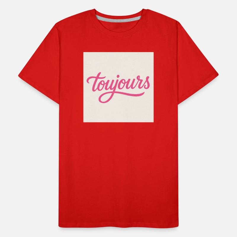 Toujours Pink Script T-shirt bio Premium Homme