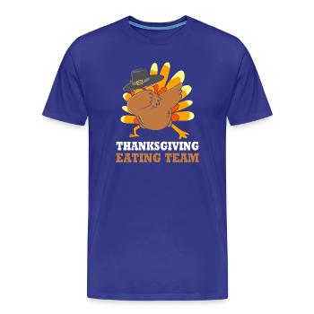 Thanksgiving Gender Reveal Werdende Mutter - Männer Premium Bio T-Shirt - Königsblau - Vorne - Damien (186cm)
