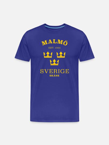 Malmö Sverige Sweden Schweden - Men's Premium Organic T-Shirt - royal blue