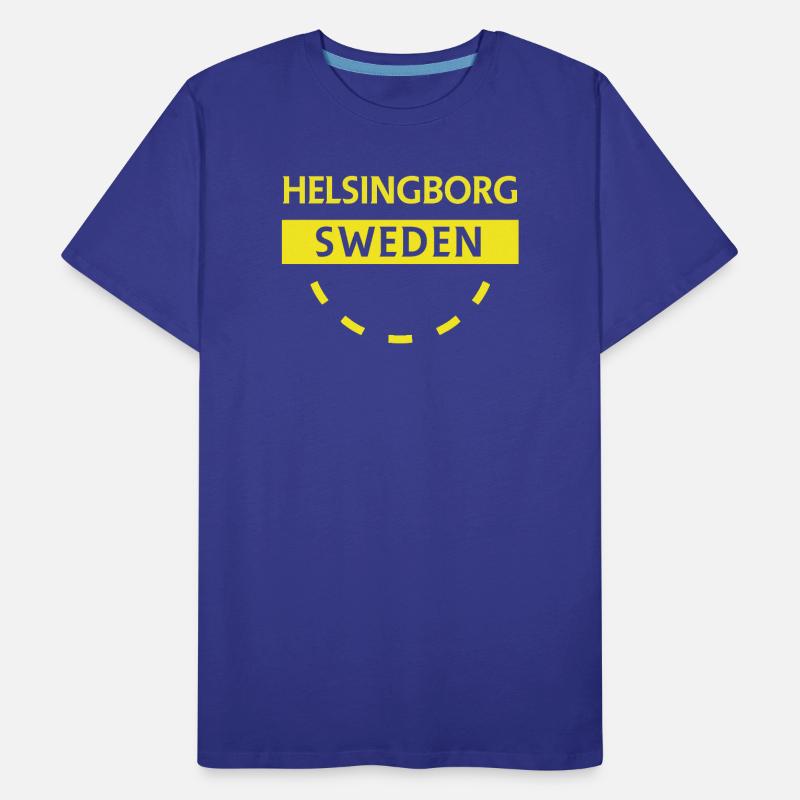 Helsingborg, Suède, Écusson T-shirt bio Premium Homme