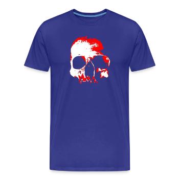 Contraste crâne rouge - T-shirt bio Premium Homme - bleu roi - Devant - Damien (186cm)