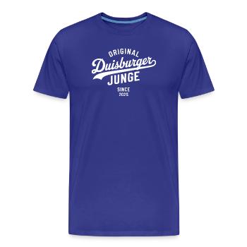 Real Duisburg Hoodie Shirt Duisburg Mug - Men's Premium Organic T-Shirt - royal blue - Front - Damien (186cm)