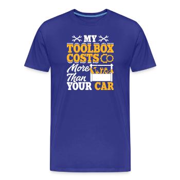 Mechanic Mechatronics Technician Screwdriver Gift - Men's Premium Organic T-Shirt - royal blue - Front - Damien (186cm)