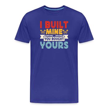 Mechanic Mechatronics Technician Screwdriver Gift - Men's Premium Organic T-Shirt - royal blue - Front - Damien (186cm)