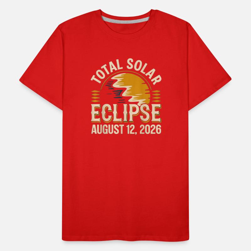 Total Solar Eclipse 2026 Totality August 12 Men's Premium Organic T-Shirt