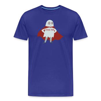 Spook Man Geister Umhang - Männer Premium Bio T-Shirt - Königsblau - Vorne - Damien (186cm)
