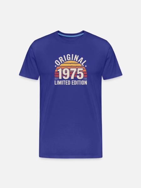 Original 1975 Limited Edition - Men's Premium Organic T-Shirt - royal blue