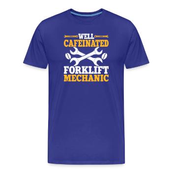 Mechanic Mechatronics Technician Handyman Gift - Men's Premium Organic T-Shirt - royal blue - Front - Damien (186cm)
