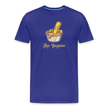 Dip Happens – Frites relaxantes - T-shirt bio Premium Homme - bleu roi - Devant - Damien (186cm)