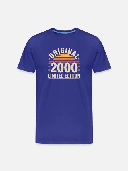 Original 2000 Edition Retro Sun - Men's Premium Organic T-Shirt - royal blue