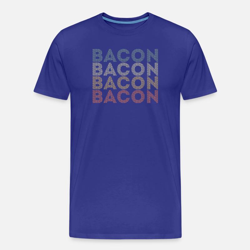 bacon - Men's Premium Organic T-Shirt - royal blue