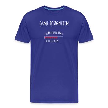 Game Design Studium Beruf Game Designerin - Männer Premium Bio T-Shirt - Königsblau - Vorne - Damien (186cm)