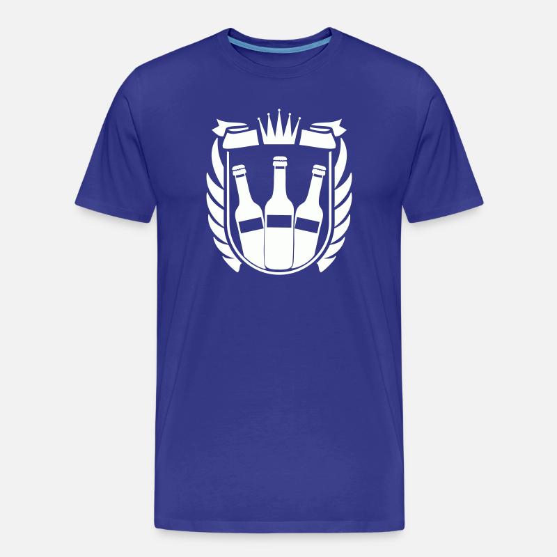 Bier Wappen - Männer Premium Bio T-Shirt - Königsblau