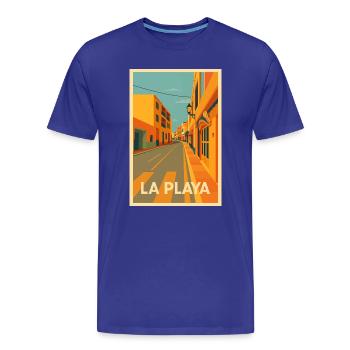 Playa de La Calera - Männer Premium Bio T-Shirt - Königsblau - Vorne - Damien (186cm)