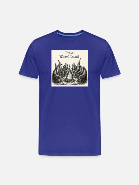 Wicca Wizard Council - Men's Premium Organic T-Shirt - royal blue