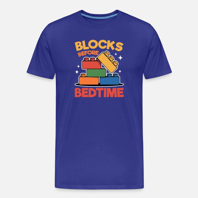 Building Blocks Kids Brick Builder - Männer Premium Bio T-Shirt - Königsblau