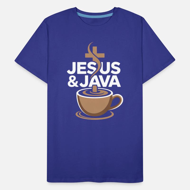 Inspiration und Kaffee mit Jesus & Java Männer Premium Bio T-Shirt