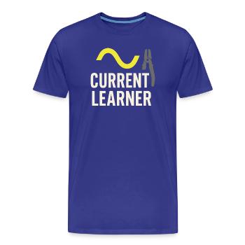 Apprentice electrician, student in the electrical trade - Men's Premium Organic T-Shirt - royal blue - Front - Damien (186cm)