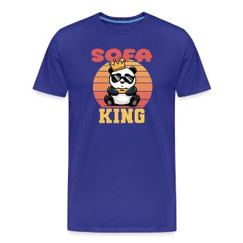 Gaming Sofa King - Men's Premium Organic T-Shirt - royal blue - Front - Damien (186cm)