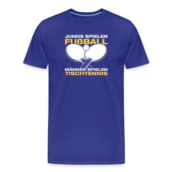 Men play table tennis table tennis players - Men's Premium Organic T-Shirt - royal blue - Front - Damien (186cm)