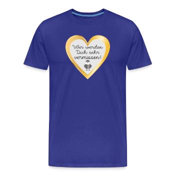 ADIEU SEAGULL - T-shirt bio Premium Homme - bleu roi - Devant - Damien (186cm)