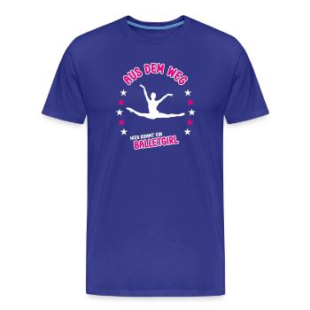 Ballet Ballet Ballet Danseuse Ballerine - T-shirt bio Premium Homme - bleu roi - Devant - Damien (186cm)