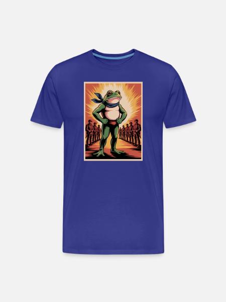 Portland Resistance Frog - USA protesten T-Shirt - Mannen premium biologisch T-shirt - koningsblauw