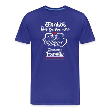 Bald werden wir eine großartige Familie kennenlernen - Männer Premium Bio T-Shirt - Königsblau - Vorne - Damien (186cm)