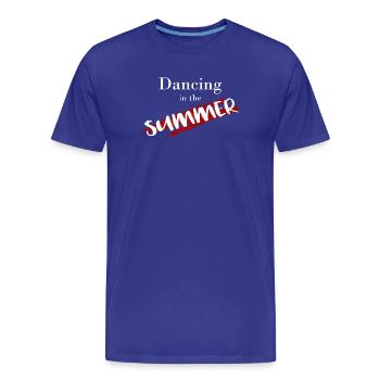 Dancing - Men's Premium Organic T-Shirt - royal blue - Front - Damien (186cm)