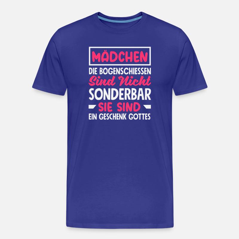 Bogenschießen Bogenschütze Geschenk - Männer Premium Bio T-Shirt - Königsblau