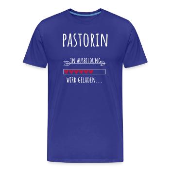 Étudiant en théologie Formation Profession Pasteur - T-shirt bio Premium Homme - bleu roi - Devant - Damien (186cm)