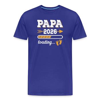 Dad 2026 Loading Future Dad Gift - Men's Premium Organic T-Shirt - royal blue - Front - Damien (186cm)