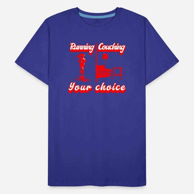 Running oder Couching? Du hast die Wahl!  Männer Premium Bio T-Shirt